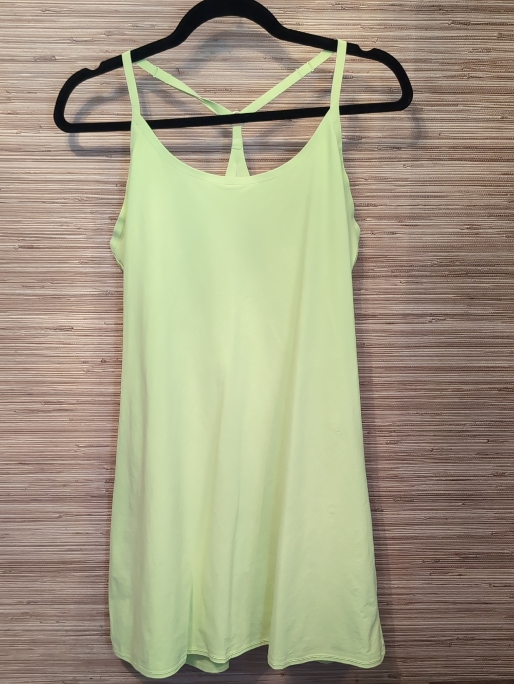 Outdoor Voices Neon Lime Athletic Dress with Crisscross Back